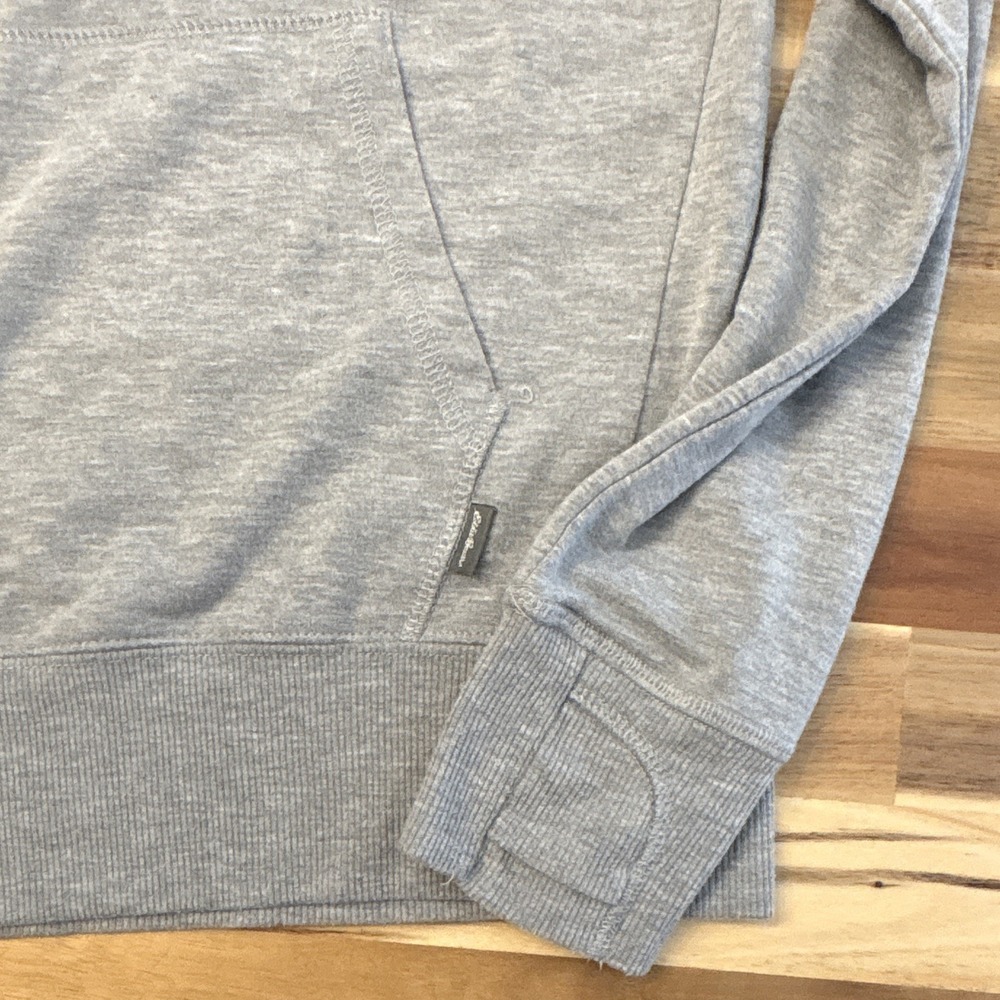 Eddie Bauer Unisex Kids Gray Pullover Hoodie 14-16 Kangaroo Pocket Blend - Picture 4 of 7